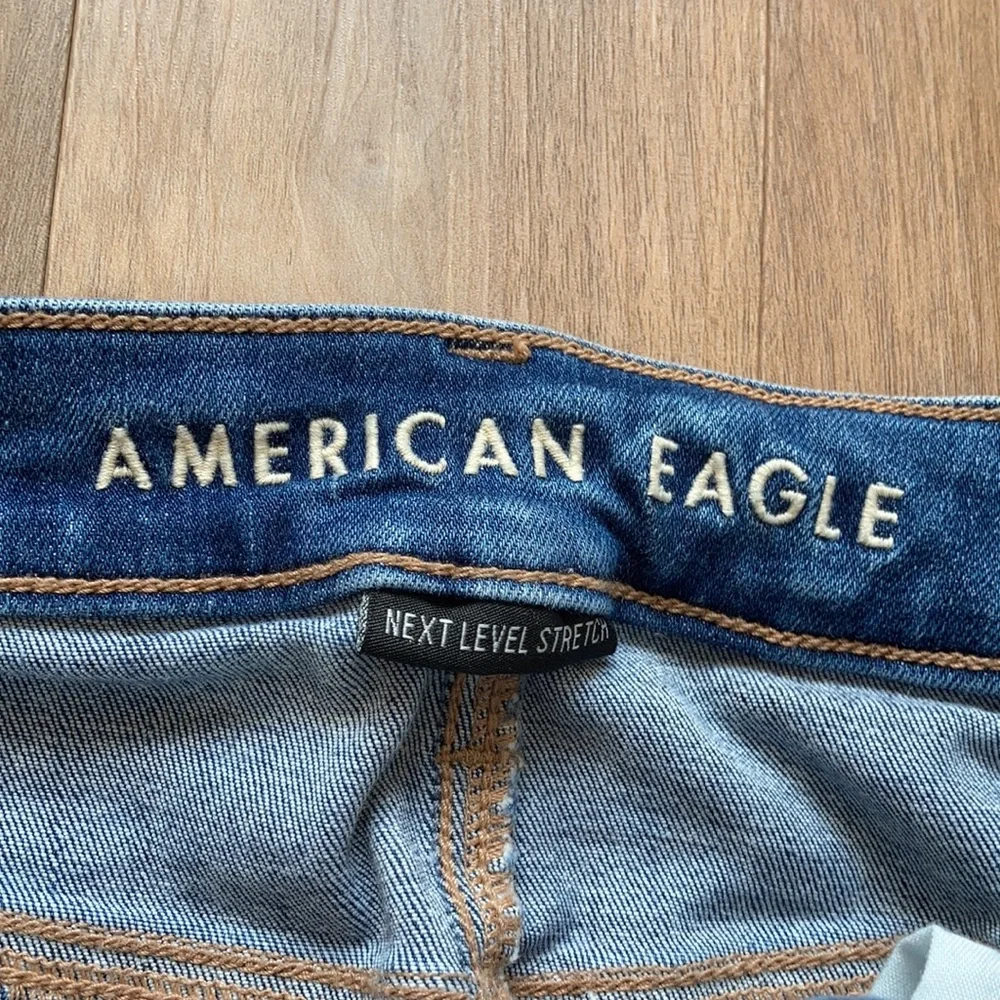 American Eagle next level stretch distressed hi rise jegging size 4 regular